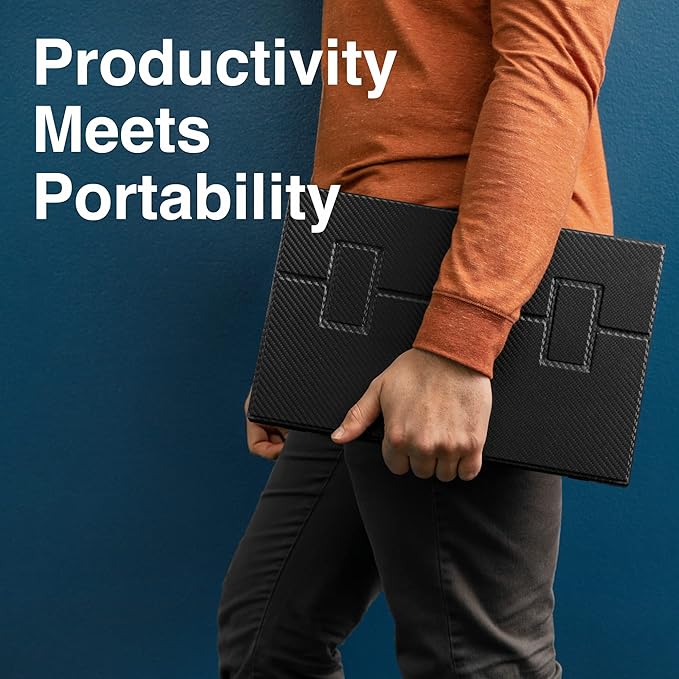 SideTrak Solo 17.3” Touchscreen Portable Full HD LED Monitor, Laptop Dual Screen Computer Extender with Large Display Cover, for PC, Gaming & Chrome, HDR Enabled, Powered by USB-C® or HDMI