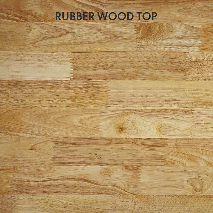 FlexiSpot E6 Solid Wood 3-Stage Dual Motor 63 x 24 Electric Standing Desk, Holds 220 lbs, Adjustable Height w/ Memory Presets, Butcher Block Rubberwood Desktop & Black Frame, Ships in 2 Boxes