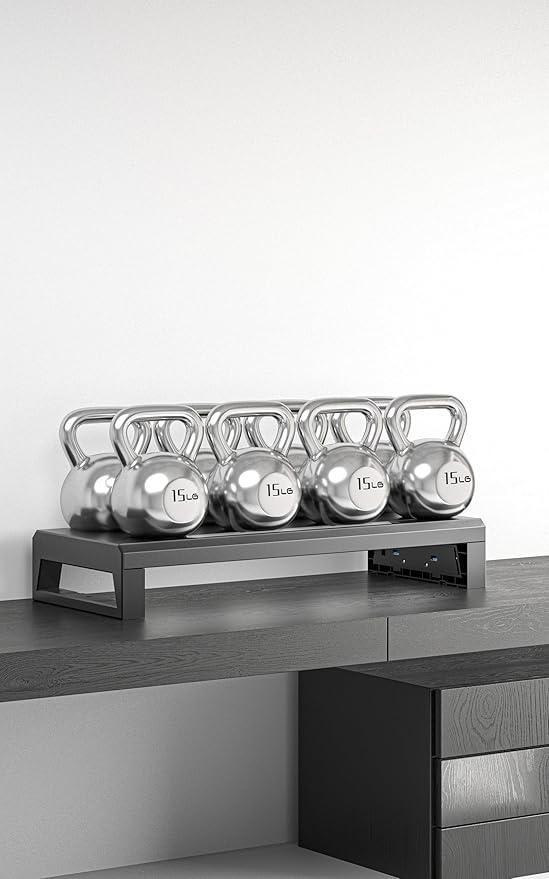 All-in-One Dual Monitor Stand Riser, 5USB Ports and WirelessCharging Pad for MonitorsDesk Organizer for PC, iMac (Wireless Charging, Two-layer 700mm)