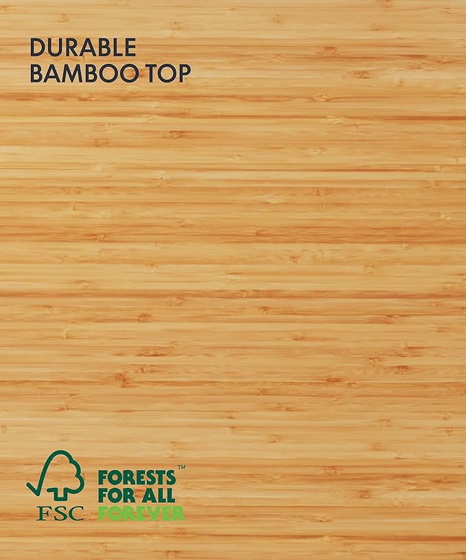 FlexiSpot E6 Bamboo 3-Stage Dual Motor 72 x 30 Electric Standing Desk Sit Stand Up Desk, Holds 220 lbs, Adjustable Height w/ Memory Presets, Solid Bamboo Desktop & Black Frame, Ships in 2 Boxes